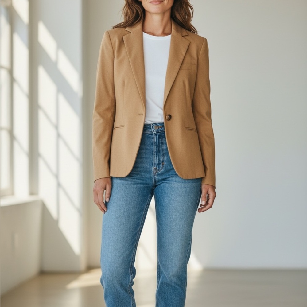 Victoria's Secret Body By Victoria Tan Blazer Suit Jacket 2